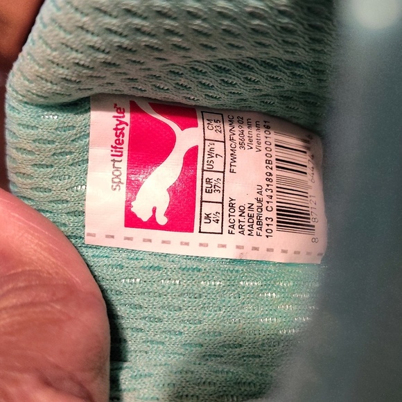 Puma Classic Wedge Electric Green Sz 7 - Picture 6 of 7